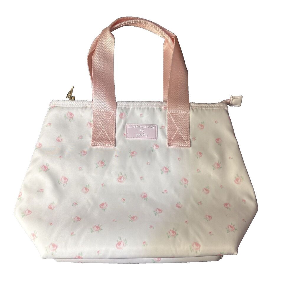 LoveShackFancy x Target Yoobi Ribbon Rosa Floral Insulated Lunch Tote Bag NWT